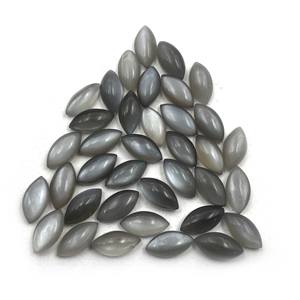 90 piezas IGI certificado Natural gris piedra lunar Marquesa cabujón 5X10 MM 100 CT lote de piedras preciosas sueltas - Product Image 4