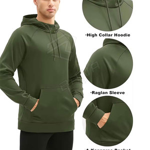 OEM BANA FIGHT WEAR Ropa deportiva para hombre Poliéster/Algodón 260/320g Jersey de manga larga Sudaderas con capucha Cremallera ligera térmica de secado rápido - Product Image 5