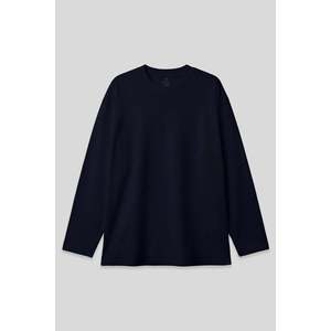 Tommylife เสื้อสเวตเตอร์คอกลมสำหรับผู้ชายสีดำรุ่นพื้นฐาน-88107-สีขาว - Product Image 3