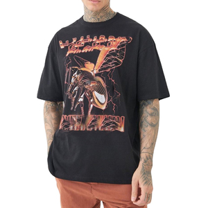 T-shirts personnalisés pour hommes en coton à manches courtes col rond uni décontracté été mode en vrac vente en gros vêtements de rue vêtements à la mode - Product Image 2