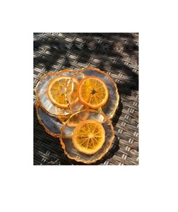 Ensemble de dessous-de-verre en résine faits à la main, épaisseur de 5 mm, résistants à la chaleur, design moderne et luxueux pour la décoration de la maison, adaptés aux cadeaux - Product Image 2