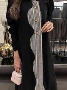 Best Selling Handmade Beaded Premium Nida Abaya for Modest Fashion Daily Wear Vintage Floor Length Loose Fit Ladies Party Wear - Product Image 3