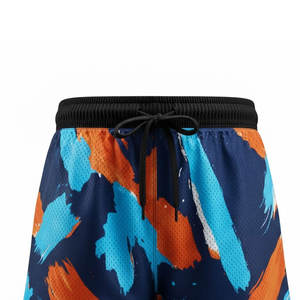 Shorts de sublimation respirants pour hommes en tissu mesh performant pour le basketball, le football et les entraînements de course à haute intensité - Product Image 5