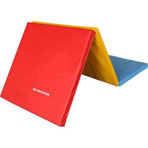 Tappetino Pieghevole per Esercizi BalanceFrom GoGym Fitness 6x2ft a 3 Pannelli con Maniglie, Tappetini Multiuso per Palestra - Product Image 1