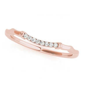 Ensemble de mariage de style antique en diamant Or rose 14 carats (0,18 ct) avec or blanc Vintage Religieux - Pour les fêtes, les fiançailles, les anniversaires - Product Image 1