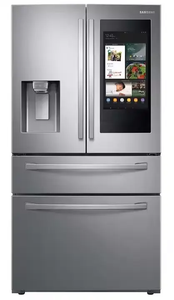 Zazaza ตู้เย็นแบบประตูฝรั่งเศสขนาด28 Cu FT หน้าจอสัมผัสสแตนเลส4ฟอง - Product Image 2