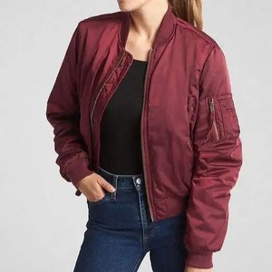 2025 dames en cuir de mouton véritable veste dames recadrée Bomber Style mode printemps en cuir véritable veste femmes Bomber vestes - Product Image 5