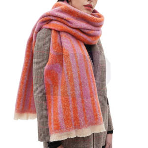 Bufandas Largas de Punto Cálidas, 100% Lana, Tacto Suave, Cómodas de Usar para Invierno, Moda, Actividades al Aire Libre, Viajes y Uso Diario - Product Image 2