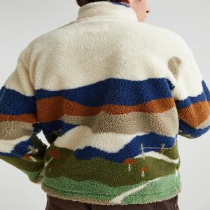 แจ็กเก็ตขนแกะกันลมที่เชื่อถือได้สำหรับบุรุษอบอุ่นมีซิปกันหนาวฉนวนกันความร้อนเดินป่ากลางแจ้งทนทานยาวนานใส่สบาย - Product Image 4