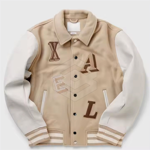Chaqueta Letterman elegante para hombre de gran calidad, diseño único con cuello levantado, accesorio de alta moda - Product Image 1