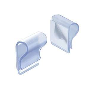 Soporte de letrero de gran oferta, plástico transparente, PVC, etiqueta de precio de publicidad, soportes de letrero Supergrip de marketing con adhesivo inferior - Product Image 2