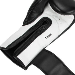 Guantes profesionales de entrenamiento de boxeo de cuero negro Diseño personalizado Guantes de boxeo de cuero artificial Guantes de boxeo de cuero baratos - Product Image 4