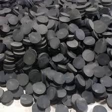 Botón de cuerno de búfalo negro de calidad superior en blanco Componentes de cuerno reales hechos a mano Característica lavable - Product Image 5