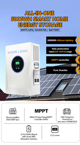 Système de stockage d'énergie solaire domestique monophasé haute fréquence 5000Wh avec contrôleur MPPT, lampe torche et source d'alimentation par panneau solaire - Product Image 5