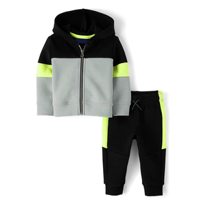 ชุดวอร์มฤดูหนาวลายทึบลำลองสำหรับเด็กชุดใส่ได้ทั้งชายและหญิงหลากสี - Product Image 5