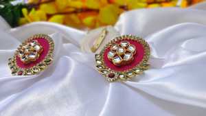 Indian Theme Brooches Swastik & Floral Design Brooch Sherwani Pin Blazers & Jackets Pin Wedding Or Festival Pins Handmade Favors - Product Image 5