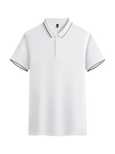Camiseta Casual de Talla Grande para Hombre, Diseño de Solapa de Negocios, Camisetas para Hombre, Ropa Masculina, Camiseta Polo de Golf con Lavado Ácido - Product Image 5