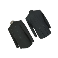 Manteau long réversible épais pour homme, style Ancien commandant Maçonnique des Templiers