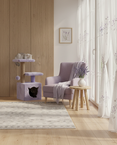 Grattoir pour chats Amistar Violet Tenderness de haute qualité, adapté à toutes les races et tailles de chats. - Product Image 6