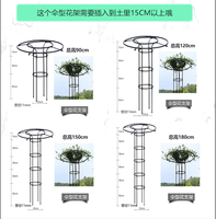 Support de plante grimpante en forme de parapluie assemblé 210*70CM pour roses, concombres, citrouilles, vignes, légumes, outils de jardinage