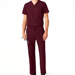Uniforme Médico Personalizado con Logotipo, Tela Elástica, Antiarrugas, para Hombre, Uniforme de Enfermería de Alta Calidad, Manga Corta - Product Image 1