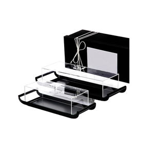 Ensemble de 3 plateaux de service triangulaires en métal plaqué or pouvant également être utilisés comme serveur unique pour les chocolats de bonbons - Product Image 5