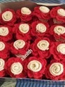Juego a granel de flores tejidas de ganchillo-Paquete de flores hechas a mano para proyectos de bricolaje - Product Image 3