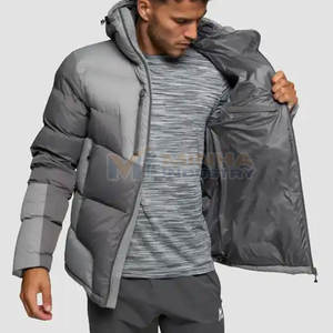 Veste d'hiver matelassée à manches longues de haute qualité pour hommes Prix raisonnable Vestes d'hiver matelassées en vente - Product Image 6