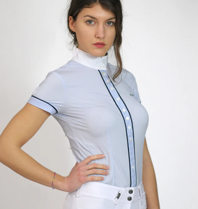 Shemax 2024 OEM superventas de alta calidad, camisetas de manga corta personalizadas para mujer, nueva moda, espectáculo ecuestre, ropa para montar a caballo - Product Image 2