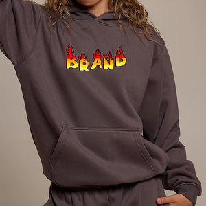 Vente en gros sur mesure 100% coton 465 GSM pull à capuche épais pour femmes épaule tombante Streetwear Hip Hop Style à capuche - Product Image 2