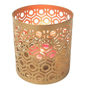 Luxurious <b>Gold</b> Finished Iron Metal T Light Holder Reasonably Priced <b>Candle</b> Votive Holder for Home Office for Glass <b>Candle</b> - Product Image 1