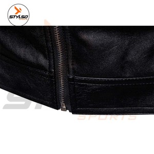 Bee Free International OEM Custom Nouvelle Veste de Motard Classique pour Homme à Col Montant en Similicuir PU Lavé, Coupe Slim, Respirante, Hiver - Product Image 5