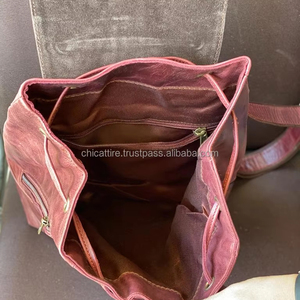 กระเป๋าเป้สะพายหลังหนังสีน้ำตาลสไตล์วินเทจแบบใหม่กระเป๋าสะพายหลังสำหรับเดินทางกระเป๋าหนังสำนักงานความจุขนาดใหญ่กระเป๋าเดินทางสำหรับผู้ชายและผู้หญิง - Product Image 6