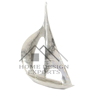 Escultura con forma de barco de aluminio fundido terminado para sala de estar, escultura de figura de barco superventas para decoración del hogar, superventas - Product Image 2