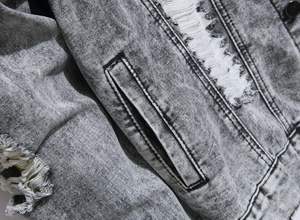 High Quality Customized Logo Distressed Zip Up <b>Jacket</b> Distress Jean <b>denim</b> <b>jacket</b> <b>denim</b> <b>jacket</b> for men - Product Image 5