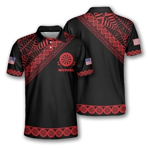 Jeu de fléchettes Polo personnalisé sublimé Vêtements de sport légers et respirants pour les clubs de tournois et les événements sportifs - Product Image 4