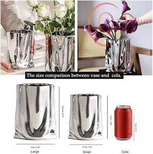 Premium Decorative Metal Tabletop <b>Vase</b> with <b>Unique</b> Design, Suitable for Homes, Hotels, Restaurants - Product Image 2