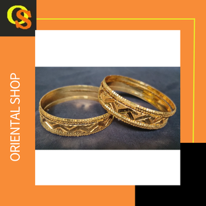 Acheter Bangles avec 22CT plaqué or forme ronde à la mode conçu Bangles Set pour les femmes à la mode Wear Bangles - Product Image 4