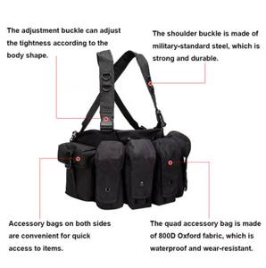 Chaleco Táctico Personalizado con Bolsas, Equipo de Seguridad para Exteriores y Caza, Diseño Ligero y Duradero - Product Image 6