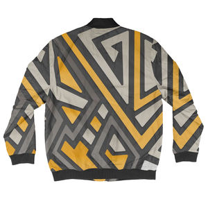 แจ็คเก็ตบอมเบอร์ผู้ชายคุณภาพสูงรุ่นใหม่ปี 2025 แบบสั่งทำพิเศษสำหรับฤดูหนาว คอตั้ง ระบายอากาศได้ดี ผลิตจากโพลีเอสเตอร์ 100% - Product Image 2