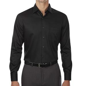 Chemise à manches longues pour homme, coupe ajustée décontractée, polyester/coton de haute qualité, flanelle carrée, couleur unie, respirante, anti-froissement - Product Image 5