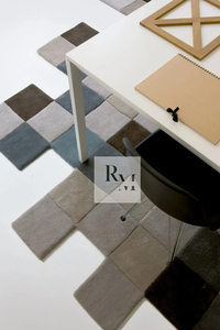 Customized Multicolor Modern Wool <b>Rug</b> Solid Color Hand Tufted Non-Slip Washable Highly Durable Irregular Shape Living <b>Bedroom</b> - Product Image 6