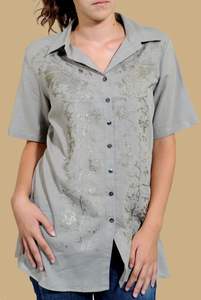 Chemise habillée pour femmes avec broderie - Product Image 2