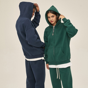 เสื้อแจ็กเก็ตผู้ชายผ้ากำมะหยี่350กรัมซิปโลหะ2025มีฮู้ดแบบกำหนดเองแขนยาวมีซิป - Product Image 1