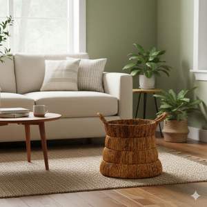 Cesta TIVRA, Artesanía de Corteza de Árbol de Plátano - Product Image 3