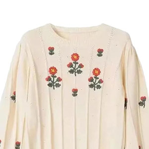 Suéter Personalizable para Mujer, Tejido con Bordado, Informal, con Logotipo Frontal, Transpirable, de Secado Rápido, para Invierno - Product Image 6