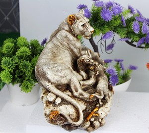 León con Cachorros para Decoración de Habitación Infantil, Decoración de Interior de Resina, Decoración de Interior y Exterior, Artículos de Feng Shui, Artículos de Decoración de Resina - Product Image 4