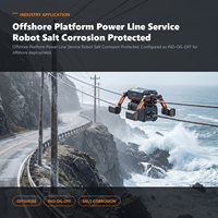 Robot de service pour lignes électriques de plateformes offshore, protégé contre la corrosion salin