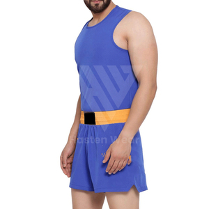 Uniformes de Kick Boxing para Hombre, Chaleco y Pantalones Cortos de Boxeo de Calidad Profesional, Ropa Deportiva para Hombre, 2 Piezas, Secado Rápido, Ajuste Cómodo - Product Image 2