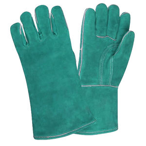 Gants de sécurité en cuir de vachette durable résistant aux étincelles de chaleur excellents pour les travaux de construction anti-incendie Texture lisse - Product Image 2